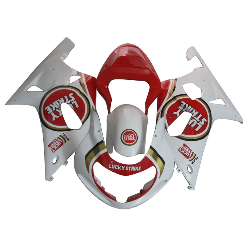

Обтекатели для SUZUKI GSXR 600 750 2001 2002 2003, белый, красный, обтекатели, комплект GSXR600 GSXR750 01 02 03 PL100