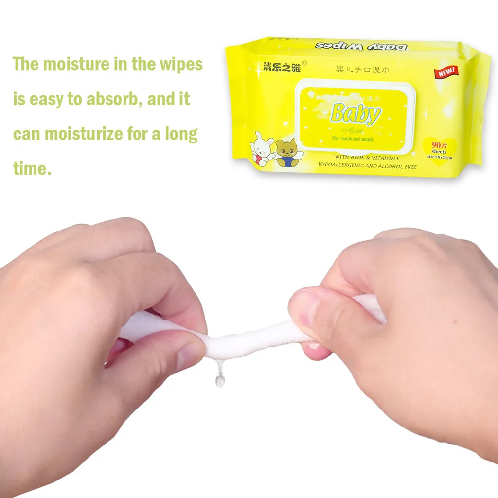 2020 Портативные Детские антибактериальные влажные салфетки для очистки рук 90