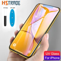 nano liquid full glue uv glass for iphone xs max xr xs screen protector for iphone 6 6s 7 plus 8 full coverage protective glass
