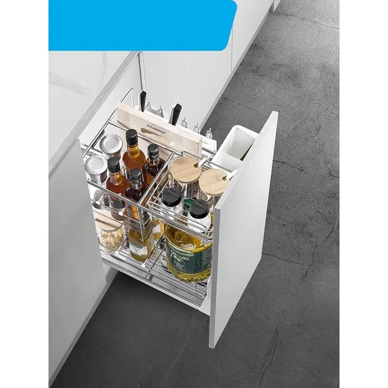 

Armario Drawer for Corredera Pantries Pantry Stainless Steel Rack Organizer Cocina Kitchen Cabinet Cestas Para Organizar Basket