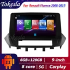 Автомагнитола Tokesla для Renault Fluence, автомобильный стереоприемник на Android, сенсорный экран, DVD, автомагнитола, центральный мультимедийный видеоплеер
