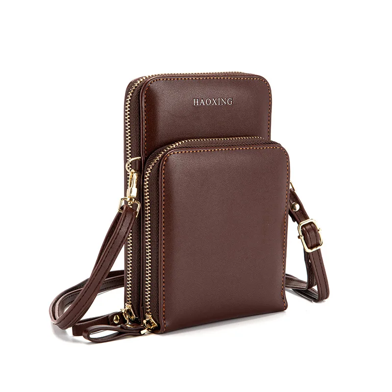 

2020 new trend outdoor men's shoulder bag diagonal bag vertical simple and versatile multi-function mobile phone bag