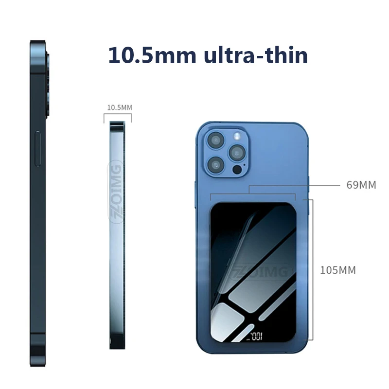 

Power Bank 10000mAh Magnetic Wireless Mobile Phone External battery For magsafe 15W powerbank Fast Charger For iphone 12 xiaomi