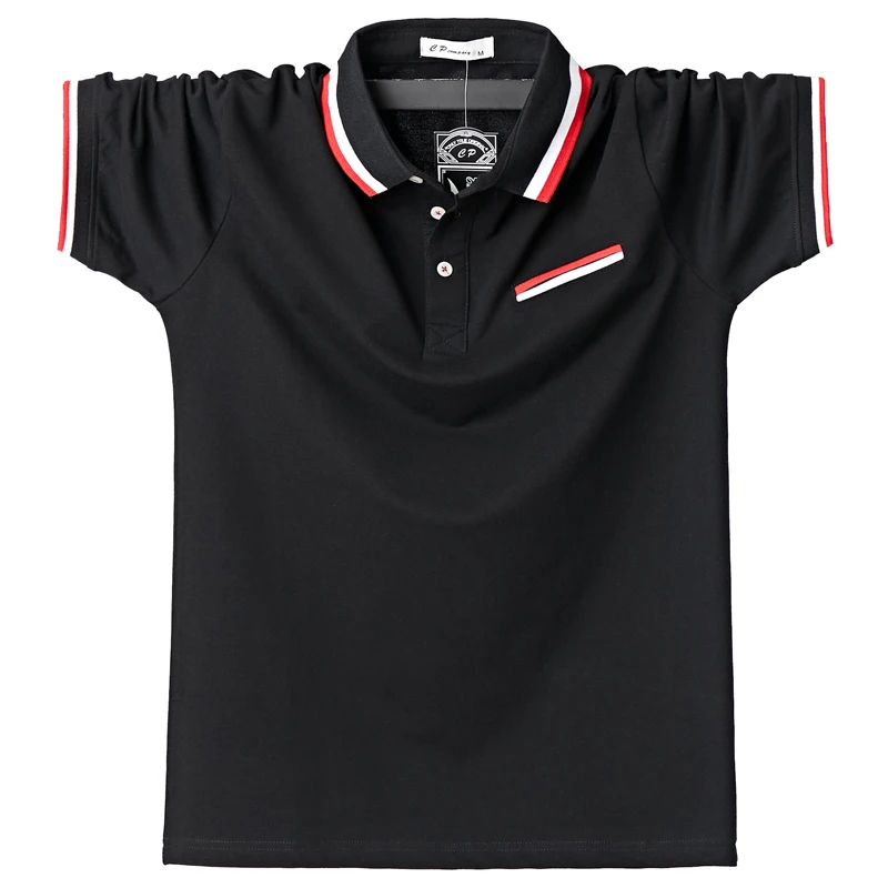 Поло мужское с короткими рукавами Повседневная рубашка-поло из дышащего хлопка
