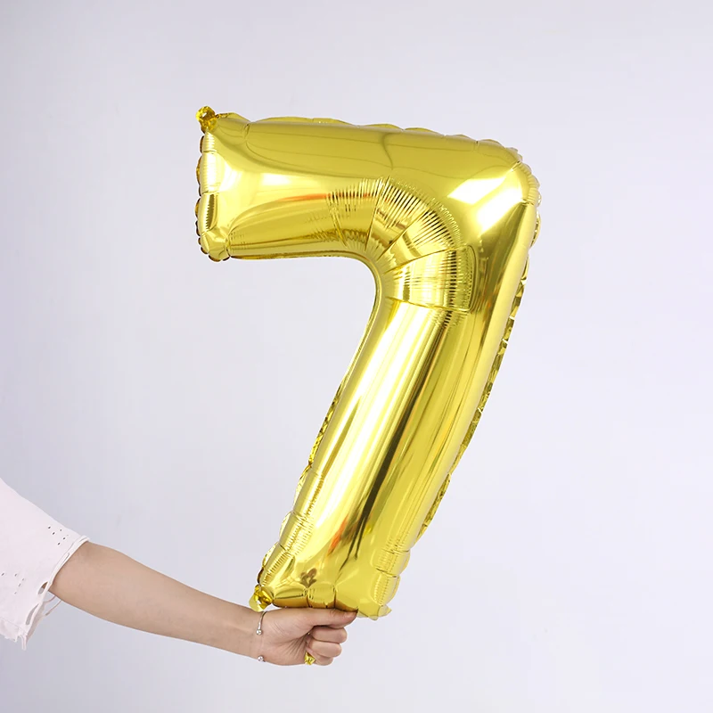 

8 16 32 40 inch gold silver number foil balloons wedding event christmas halloween festival birthday party B11-18