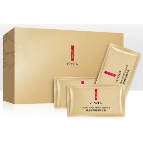 Восстанавливающая сыворотка для лица с золотыми частицами Venzen|Сыворотка| |