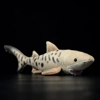 52cm long soft real life tiger shark plush toy lifelike sea animals bullhead shark stuffed toys gifts for kids