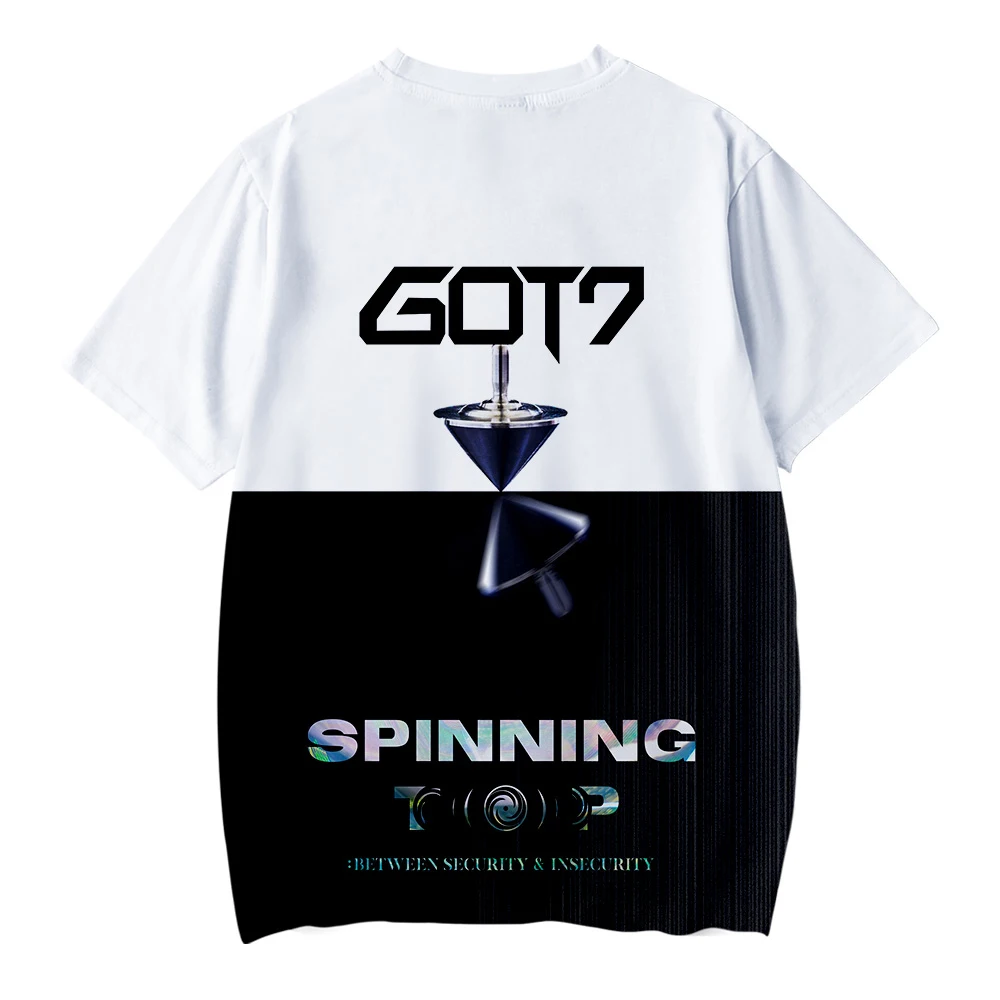 Футболка с 3D принтом KPOP GOT7 Jackson Повседневная Уличная одежда коротким рукавом