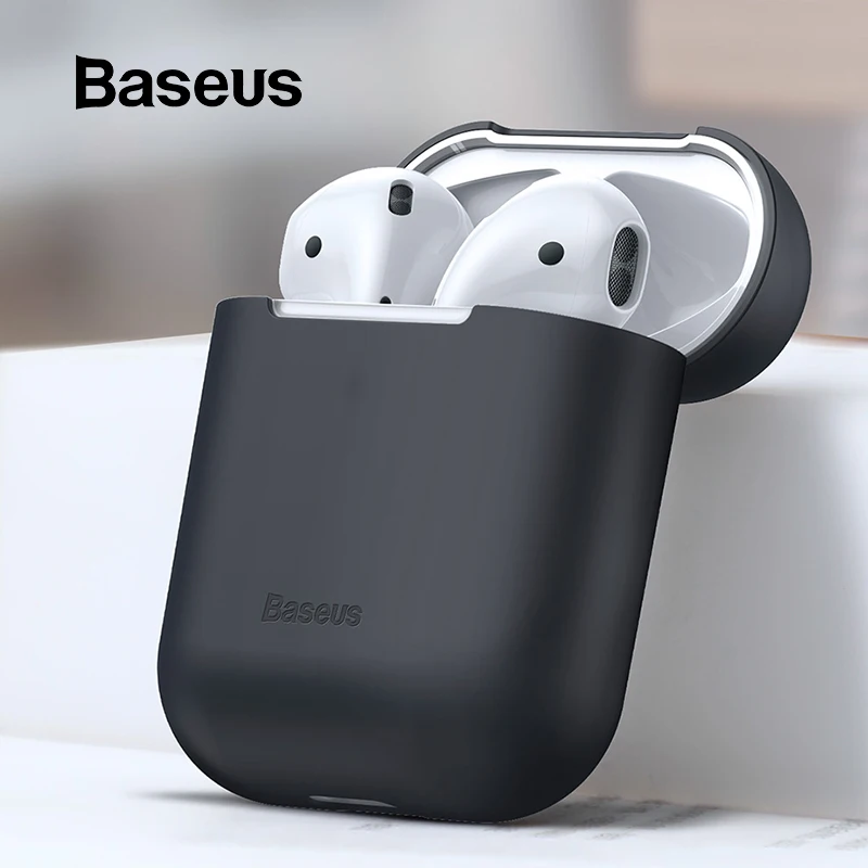 Чехол Baseus для наушников AirPods 1 2, разноцветный силиконовый чехол для Air Pods, чехол, противоударный защитный чехол, чехол для Airpod