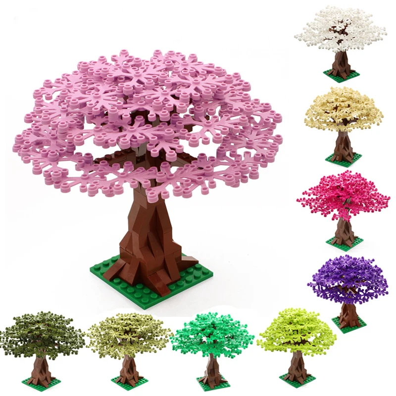 

Creative City Tree Plants Banyan Model Building Blocks DIY Assembly Bricks Educational Toys For Children Christmas Gifts
