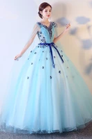 100real light blue shoulder veil flower petals fairy vintage ball gown queen victorian dressmarie antoinettecustoms size