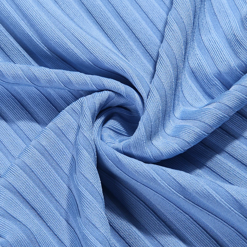 

Sexy Party Dress Women Ribbed Knitted Turtleneck Split Long Sleeve Elegant Bandage Dresses Knee-Length Autumn Clothes