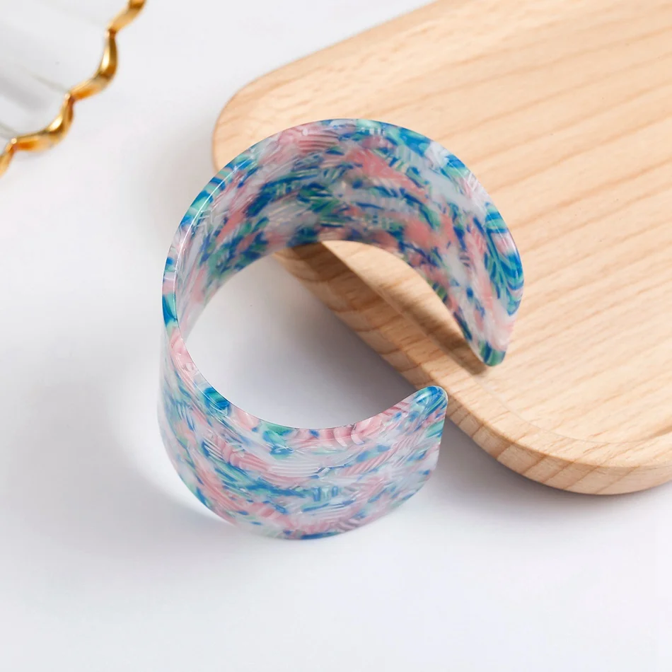 Женские широкие браслеты и обручи Match-Right женские открытые манжеты акриловый