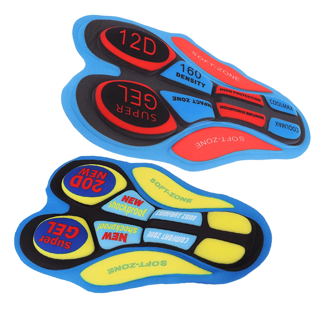 

2Pcs Bike Underwear Shorts Pants Cushion Pad 12D And 20D