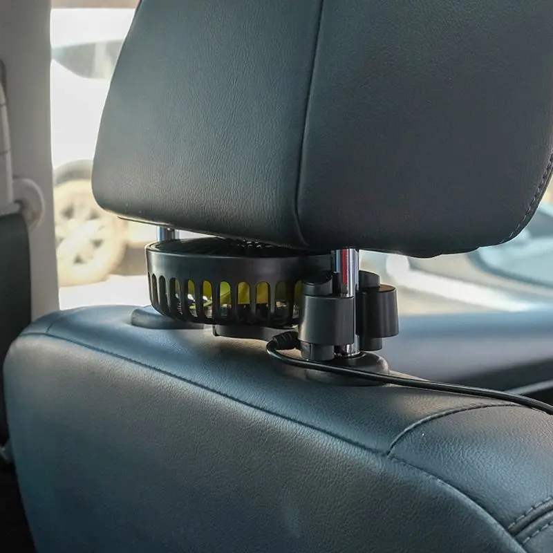 Автомобильный подголовник заднего сиденья 3 скорости USB вентилятор воздушного