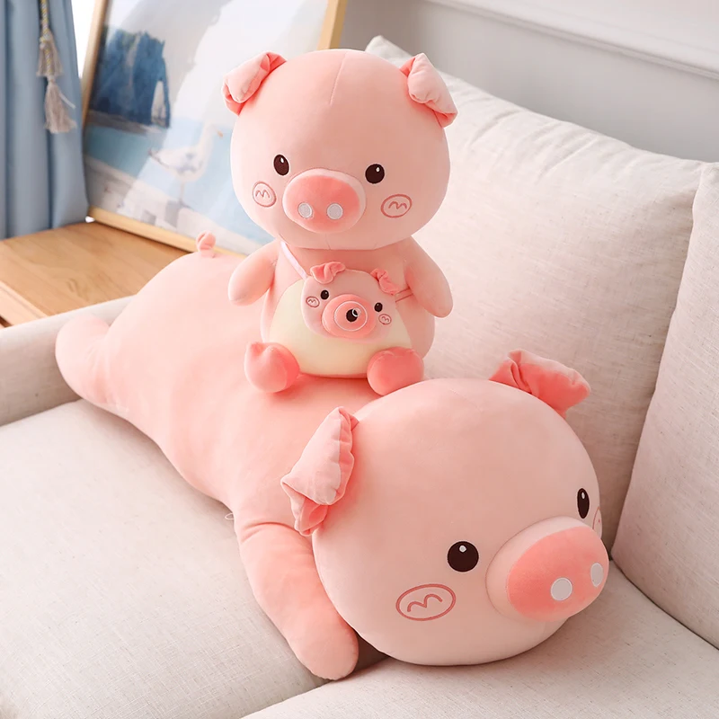 

New Creative Big Pig Plush Toys Stuffed Cute Animal Pillow for Children Lucky Pig Pillow Kids Appease Doll Girls Birthday Gift