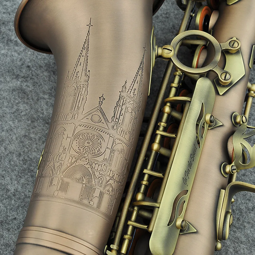 Высококачественный альт-саксофон от бренда Addie имитация античной меди E-flat Alto Sax