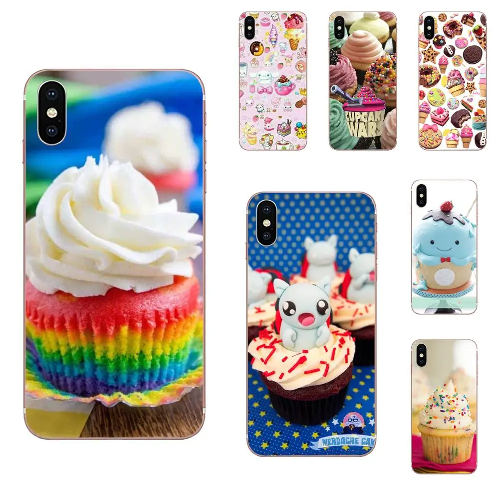 Шоколадный Нутелла кексы вишневое мороженое для Xiao mi 3 4 4C 4i 5 5s 5X6 6X8 SE Pro Lite A1 Max x 2 Note