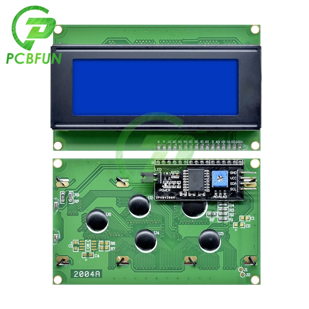 Желтый/Синий ЖК-дисплей 2004 + I2C 20x4A символьный ЖК-дисплей/w IIC/I2C/TWI/стандартный