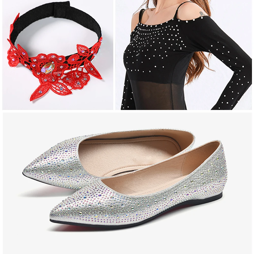 AAAAA прозрачные хрустальные стразы s SS3-SS50 стеклянные с горячей фиксацией для