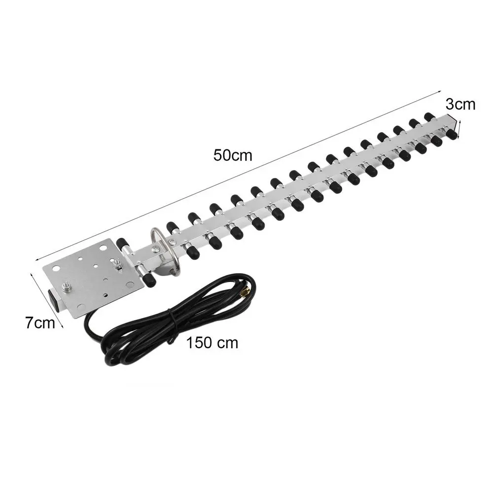 

Portable RP-SMA 2.4GHz High Gain 16 DBi Yagi Wireless WLAN WiFi Receiver Signal Extender Aerial For Modem PCI Card Router
