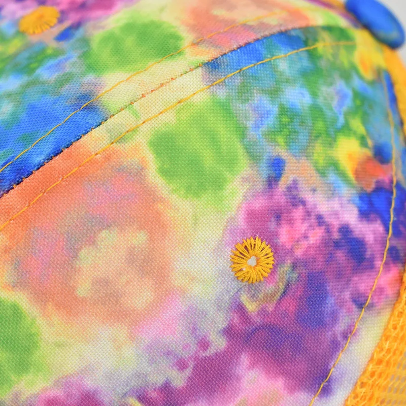 

Tie Dye Plain Baseball Cap Hat Adjustable Mesh Trucker Baseball Cap Hat Low Profile Cotton