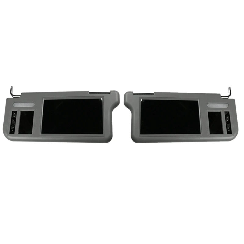 7 Inch Car Sunvisor Interior Rear View Mirror Screen Lcd Monitor DVD/VCD/AV/TV Player Rear Camera Sun Visor