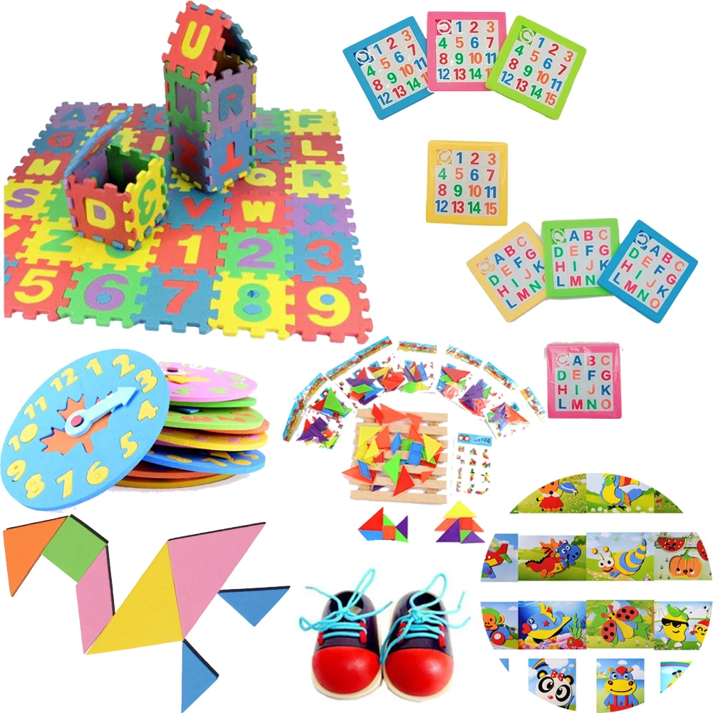 Обучающая образовательная обувь для малышей шнуровка головоломка игрушки детей