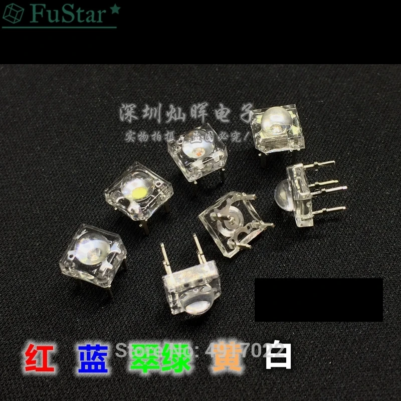 50 шт 5 мм светодиод Piranha белый светильник излучающие диоды для подавления