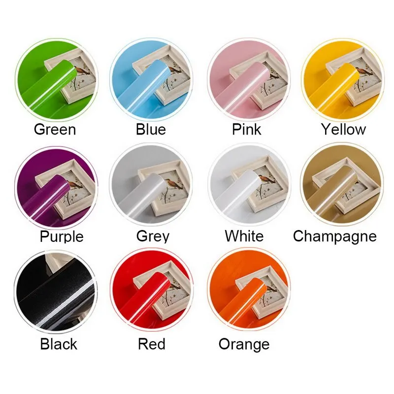 1 м/рулон Глянцевая водонепроницаемая ПВХ обои для кабинета самоклеющаяся