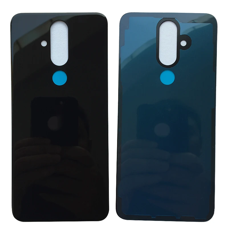 Новая стеклянная крышка батарейного отсека для Nokia X71, задняя крышка корпуса с логотипом
