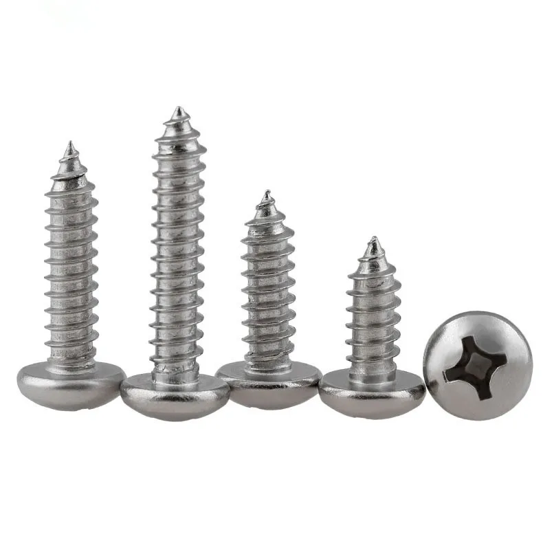 

[M1-M6] PA 304 Stainless Steel Pan Phillips Head Self-tapping Screws Electronic Small Screw SS37