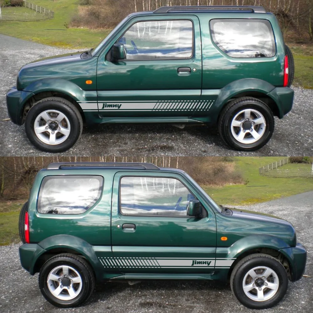

2 pezzi per SUZUKI JIMNY adesivi laterali per Auto pellicola in vinile Auto 4WD offroad decalcomanie decorazione dell'automobile