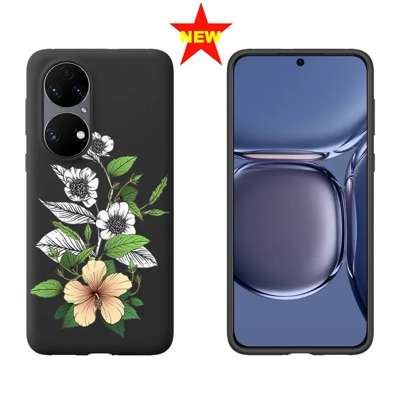 

Flower Bud Phone Case For Huawei P20 P30 P40 Pro honor mate 7a 8a 9x 10i lite