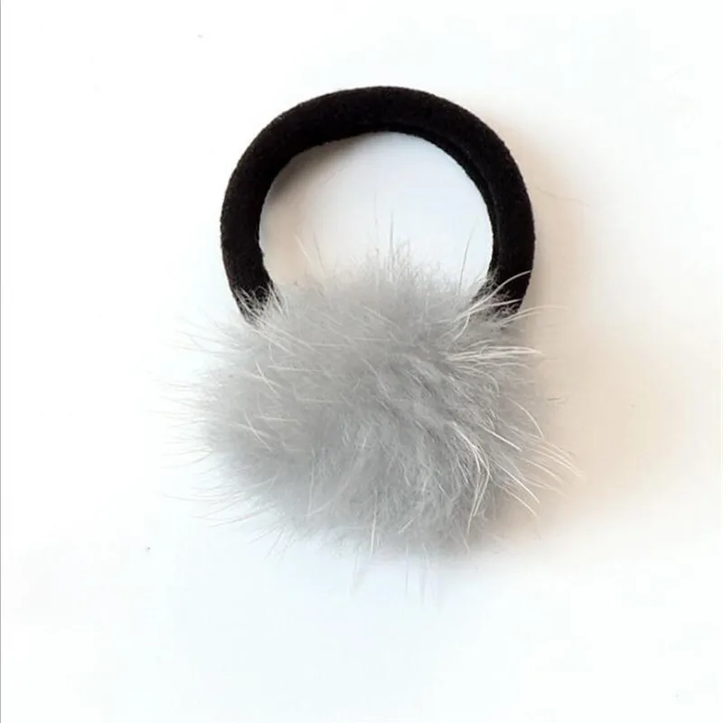 Детские резинки для волос с помпоном розовые аксессуары | Аксессуары одежды