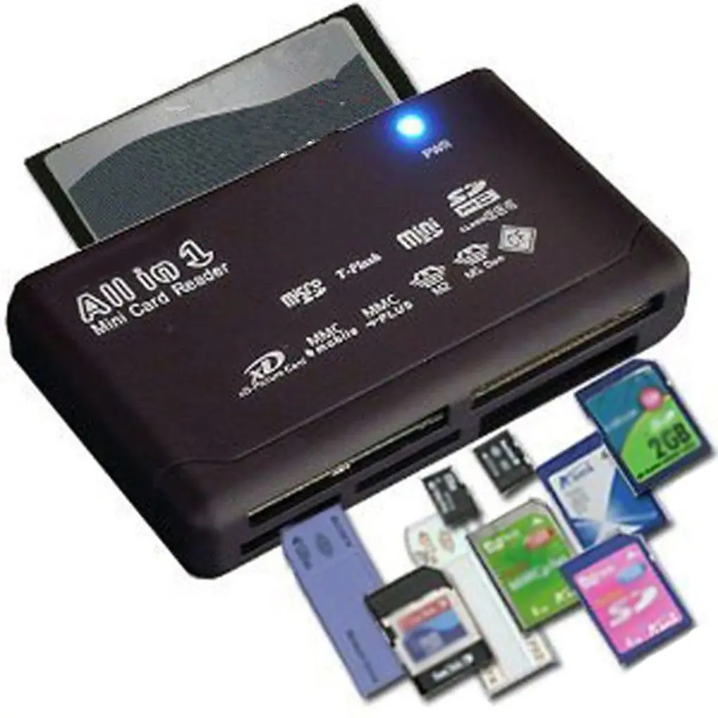 

Устройство чтения карт памяти USB 2,0 SD, кардридер, адаптер TF CF SD Mini SD SDHC MMC MS XD, устройство чтения