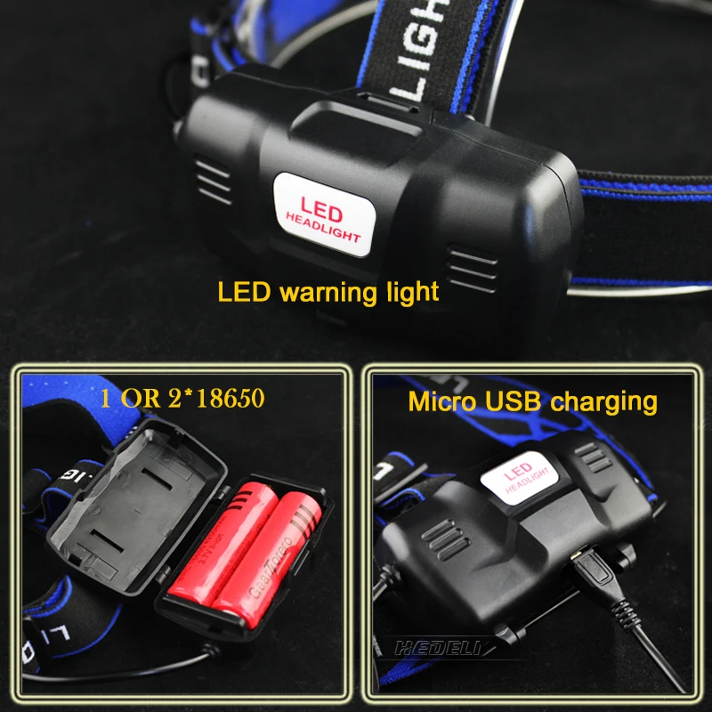 infrared sensor headlight Sensor headlamp CREE T6 LED usb torch rechargeable camping flashlight head 18650 lanterna | Освещение