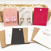20100pcs mixed style earrings cards necklaces ear studs display cards kraft paper hang tag card for diy jewelry display card
