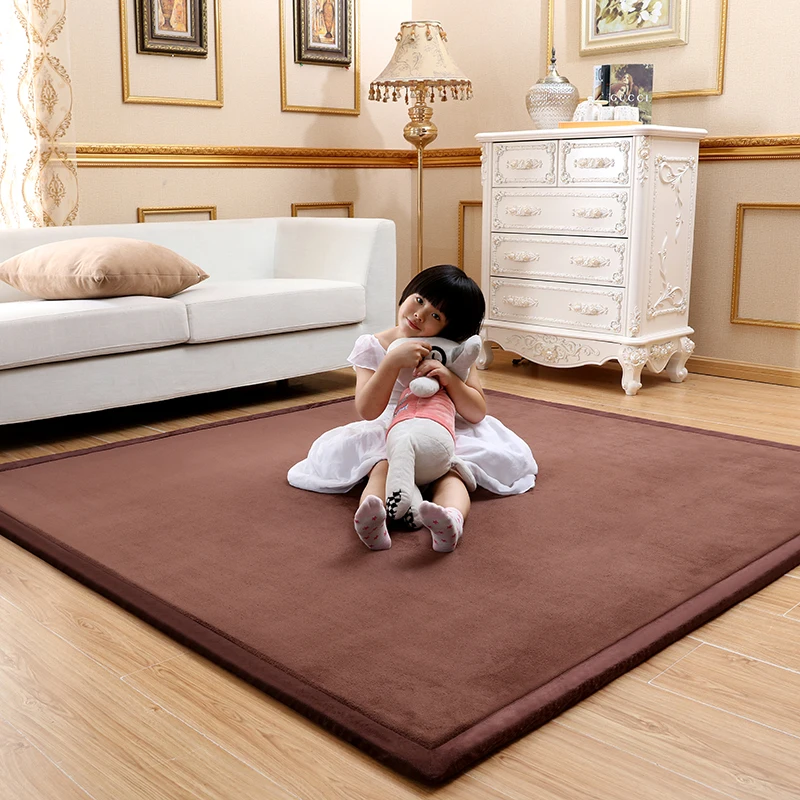 

Coral Fleece Thick Carpet Large Area 200*300 Rug Tatami Tea Table Bedroom Carpets For Kids Living Security Room Crawl Rugs Soft