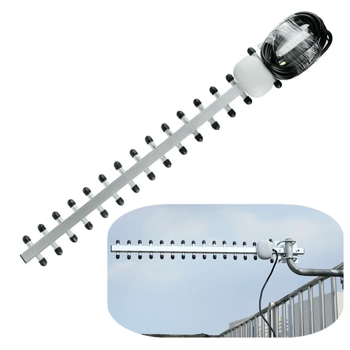 Yagi антенна 4G LTE SMA мужской с высоким коэффициентом усиления Открытый Wi-Fi антенн