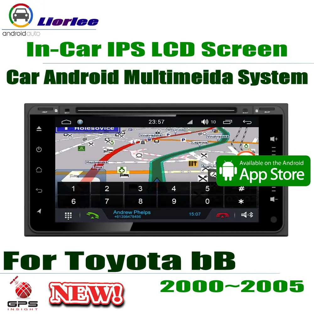 Автомобильный Android плеер для Toyota bB / Scion xB 2000-2005 7 &quotIPS ЖК-дисплей Экран GPS DVD