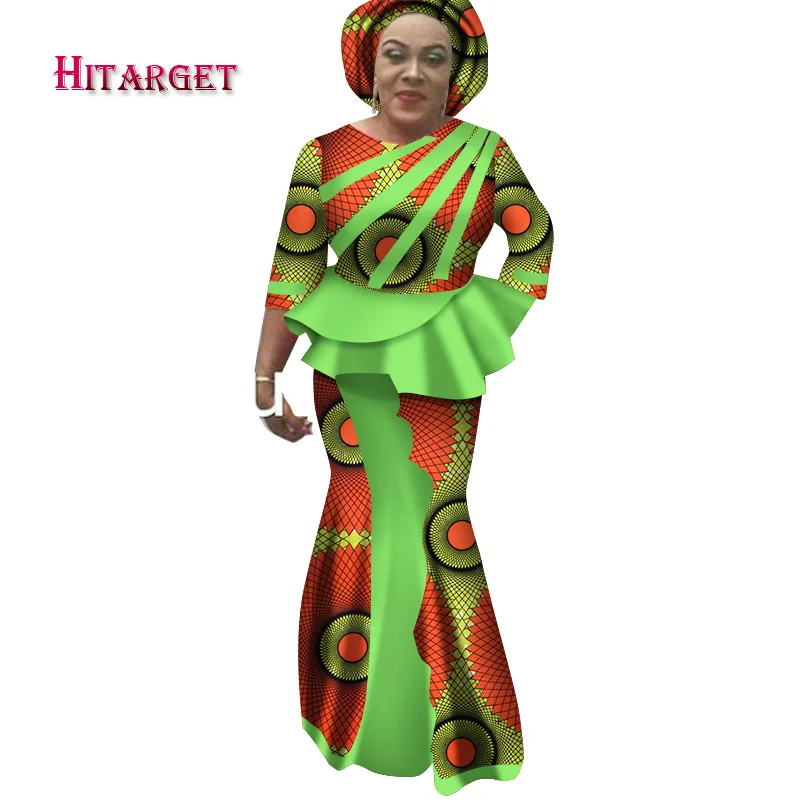 Hitarget 2020 Новые африканские Длинные Платья Для Женщин Дашики традиционный хлопок