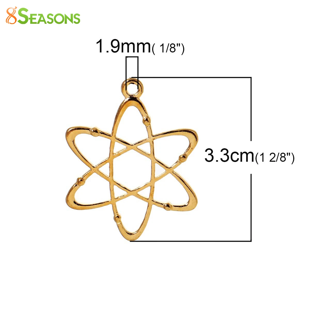 10 шт в комплексе 8seasons цинковый сплав на основе Atom химии подвеска научном стиле