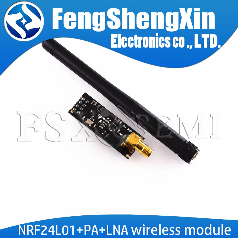 Фото Новый беспроводной модуль NRF24L01 + PA + LNA с антенной на расстояние 1000 метров №1