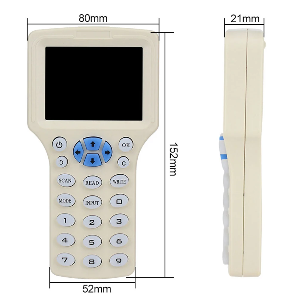 Дубликатор RFID для копирования ID 125 кГц NFC-считыватель Запись IC 13 56 МГц