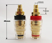 5 pairs high quality gold plated 4mm banana jack binding post tube amp speaker item no 23 0052d