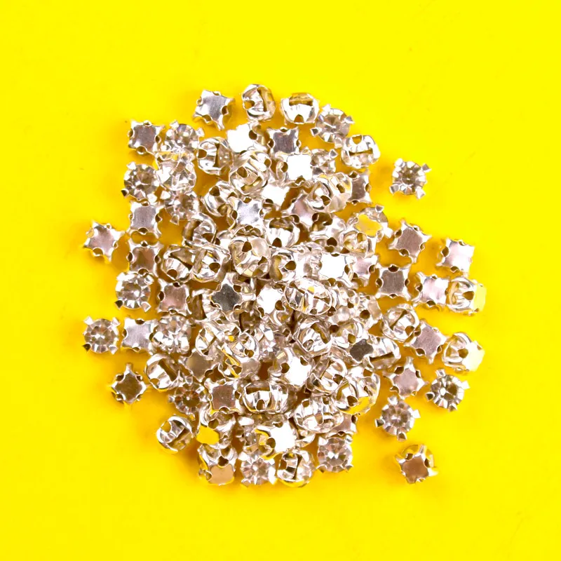 DIY 100p цветные пришивные стразы из хрустального стекла драгоценные камни