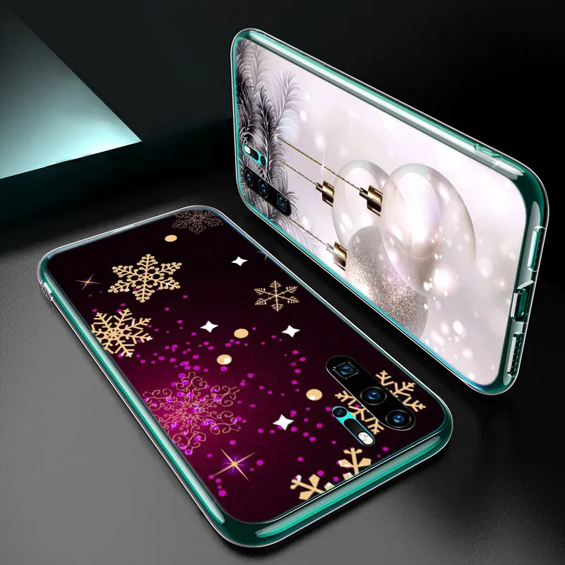 New Year Gifts Christmas Silicone Cover For Honor 30 30S 30i 9 10 9A 9C 9S 9N 10i 10X 9X Lite Pro 5G Phone Case