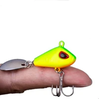 1pcs 6g10g17g25g rotating metal vib with spoon fishing lure spinner sinking pin crankbait sequins tail bass baits tackle