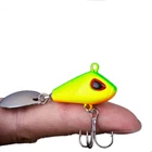 Вращающийся металлический ВИБ с ложкой, 1 шт., 6 г10 г17 г25 г, Спиннер, тонущий штифт, кренкбейт, блестки, хвост, приманка для окуня, Снасть